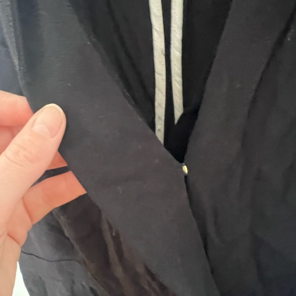 Black jumpsuit from Anthropologie with suit-like design - Picture 4 of 5